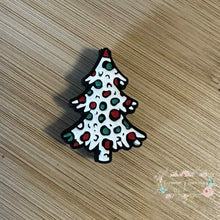Load image into Gallery viewer, White Christmas Tree - Silicone Focal Bead Silicone Focal Bead
