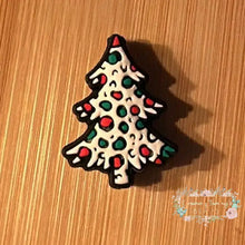 Load image into Gallery viewer, White Christmas Tree - Silicone Focal Bead Silicone Focal Bead

