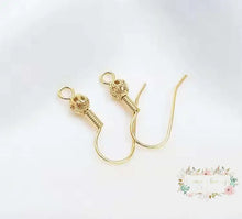 Load image into Gallery viewer, Wire for Earrings - 10 Count - Silver or Gold Available Wire for earrings
