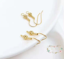 Load image into Gallery viewer, Wire for Earrings - 10 Count - Silver or Gold Available Gold Wire for earrings
