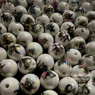 Witches 16mm Beads - 5 Random Beads Whicked Beads