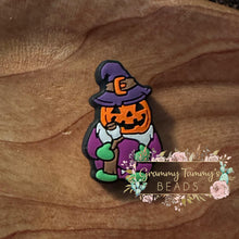 Load image into Gallery viewer, Witchy Pumpkin Silicone Focal Bead 1-Count
