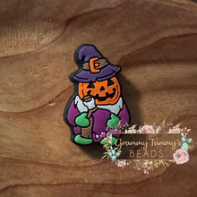 Load image into Gallery viewer, Witchy Pumpkin Silicone Focal Bead 1-Count
