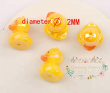 Load image into Gallery viewer, Yellow Duck 3D Acrylic Chunky Bead - 1 Count Acyclic
