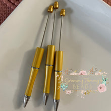 Load image into Gallery viewer, Beadable Pen - Yellow Gold Beadable Pen
