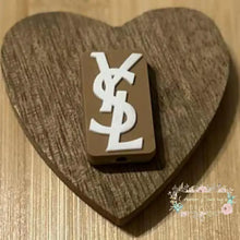 Load image into Gallery viewer, YSL - Brown PVC - Focal Bead - One Count Silicone Focal Bead
