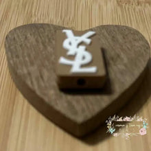 Load image into Gallery viewer, YSL - Brown PVC - Focal Bead - One Count Silicone Focal Bead
